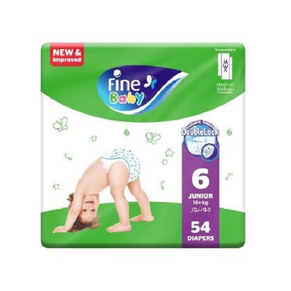 Picture of Fine Baby Diapers Double Lock Green Junior 54's