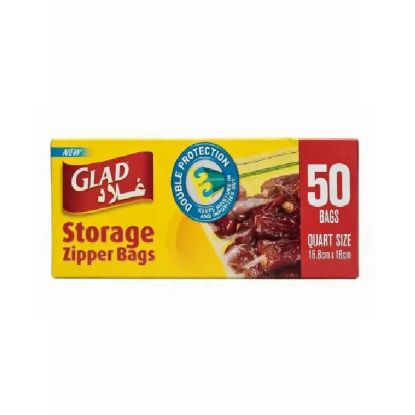 Picture of Glad Storage Zipper Bags 50's