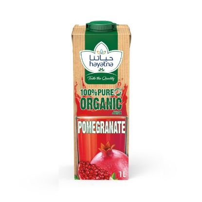 Picture of Hayatna Organic Juice Uht Pomegranate 1ltr