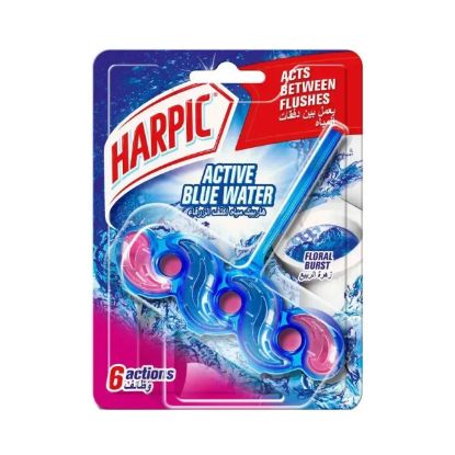 Picture of Harpic Toilet Rim Block Blue Floral 35gm