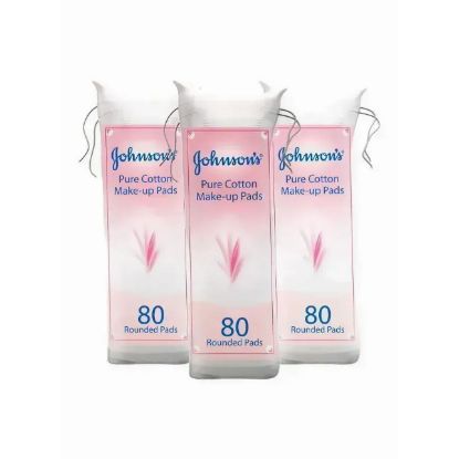 Picture of Johnson Cotton Make Up Pad 3x80's