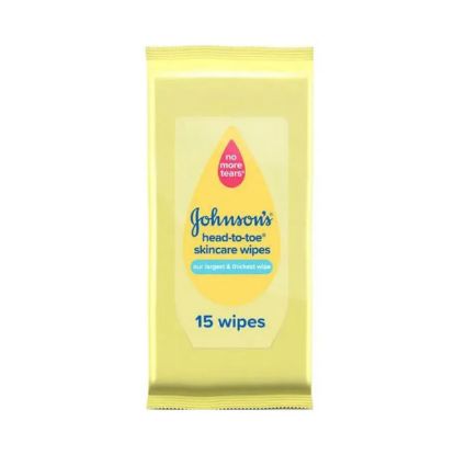 Picture of Johnson's Baby Skincare Wipe Head-To-Toe 15's