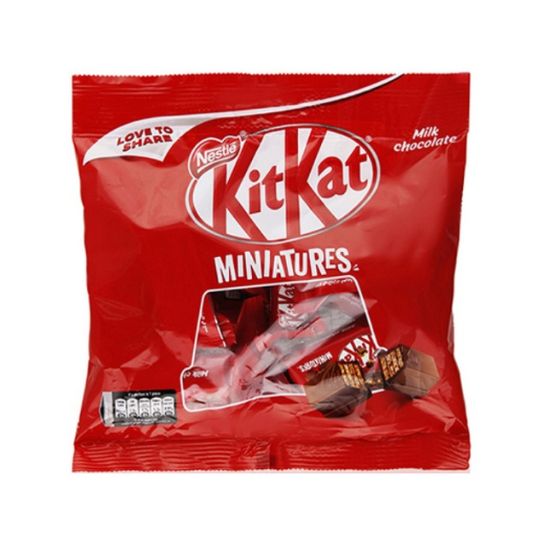 Picture of Nestle Kit Kat Miniature Milk Chocolates 110gm