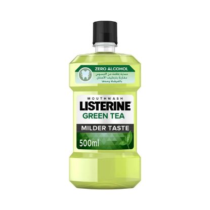 Picture of Listerine Mouth Wash Green Tea Milder Taste Zero Alchol 500ml