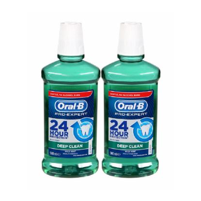 Picture of Oral-B Mouthwash Deep Clean Minty Fresh (2x500ml)