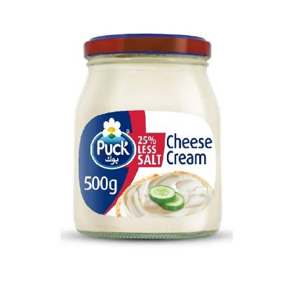Picture of Puck Processed Cream Cheese Spread 25% Less Salt, 500gm