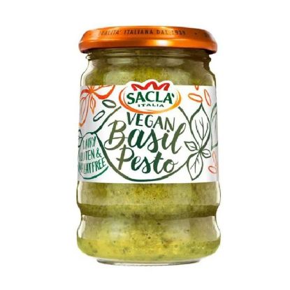 Picture of Sacla Italia Vegan Basil Gluten Free 190gm