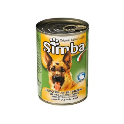 Picture of Simba Dog Food Chunks Wild Games 415gm