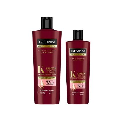 Picture of Tresemme Shampoo Keratin Smooth & Straight 400ml+200ml