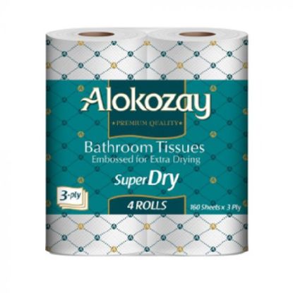 Picture of Alokozay Bath Tissue Roll 2pc 4'S (200 SHEETS)