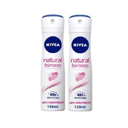 Picture of Nivea Natural Fairness Deodorant Spray 150ml, Pack of 2