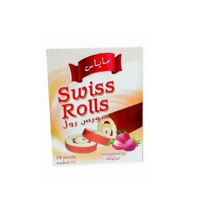 Picture of Maya's Cake Swiss Roll Strawberry 30gm