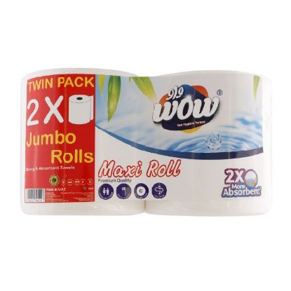 Picture of Wow Maxi Roll Tissue Towels 2 Rolls