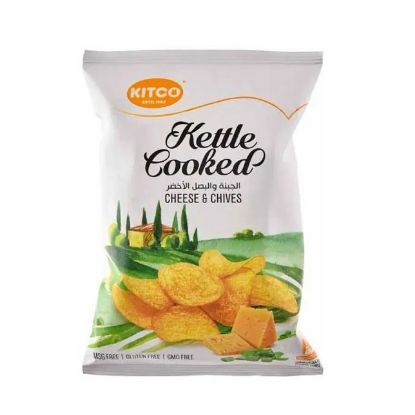 Picture of Kitco Kettle Cooked Cheese & Chives Chips 150gm