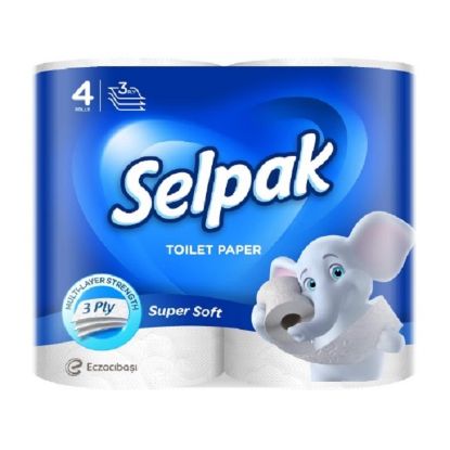 Picture of Selpak Toilet Roll Super Soft 4'Rolls
