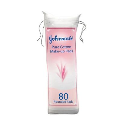 Picture of Johnson's Pure Cotton Make Up Pads 80 Rounded Pads