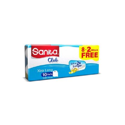 Picture of Sanita Club Toilet Roll 2P 8+2 10 Rolls