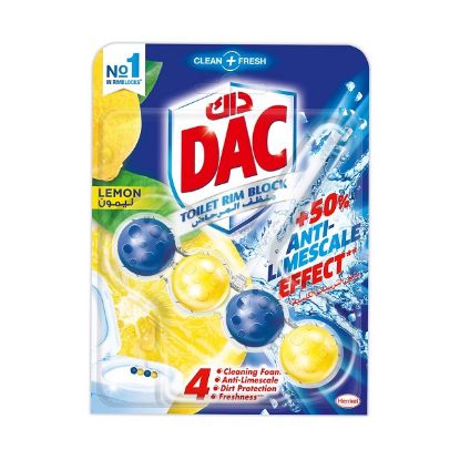 Picture of DAC Clean and Fresh Toilet Rim Block Lemon 50gm