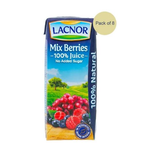 Picture of Lacnor Essentials Mix Berry Juice No Added Sugar 180ml
