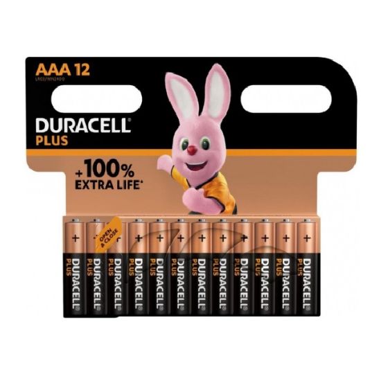 Picture of Duracell Battery Blister AAA, Pack of 12