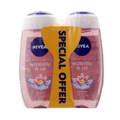 Picture of Nivea Care Shower Gel Waterlily & Oil 2x250ml