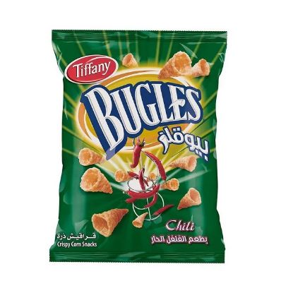 Picture of Tiffany Bugles Chili Crispy Corn Snacks 145gm