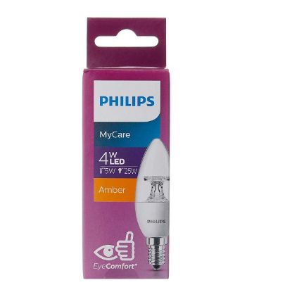 Picture of Philips LED Candle Amber Bulb 5Watts/E14, 1pc