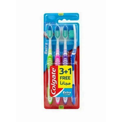Picture of Colgate Tooth Brush Extra Clean Medium 4'S