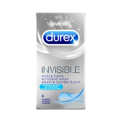 Picture of Durex Invisible Extra Thin Condoms 6's