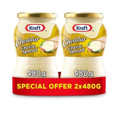 Picture of Kraft Cheese Spread Cheddar, 2x480gm