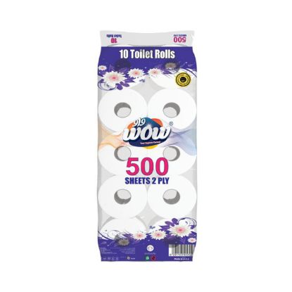 Picture of Wow Toilet Roll 500 Sheets 10's