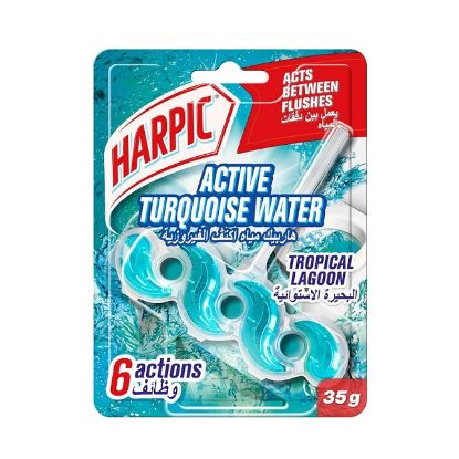 Picture of Harpic Toilet Rim Block Tropical Lagoon 35gm