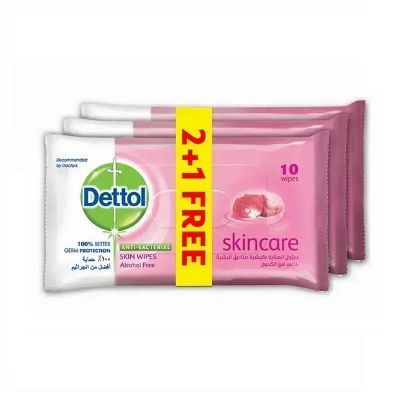 Show details for Dettol Anti Bacterial Skin Care Skin Wipes (3x10's) Picture of Dettol Anti Bacterial Skin Care Skin Wipes (3x10's)