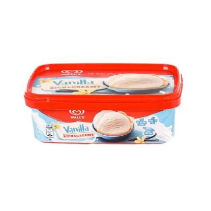 Picture of Wall's Vanilla Rich & Creamy Ice Cream Tub 1ltr