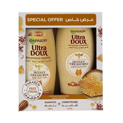 Picture of Garnier Ultra Doux Shampoo Honey Treasures + Conditioner 2x400ml