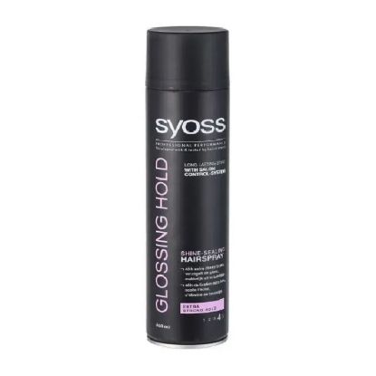 Picture of Syoss Glossing Hold Shine-Sealing Hairspray Extra Stong Hold 4 400ml