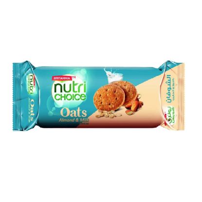 Picture of Britannia Nutri Choice Oats Almond & Milk Cookies 75gm
