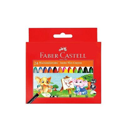 Picture of Faber-Castell Jumbo Wax Crayon 24 Multicolour 1pc