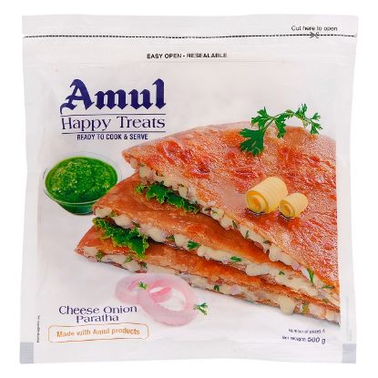 Picture of Amul Frozen Cheese Onion Paratha 500gm