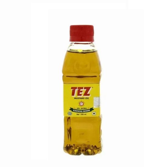 Picture of Tez Mustard Oil Kachichi Ghani 100% Natural 240ml