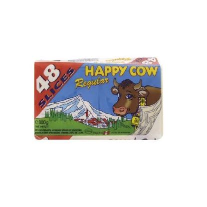Picture of Happy Cow Regular Cheese Slices, 800gm