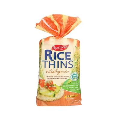 Picture of Real Foods Rice Thins Wholegrain 150gm