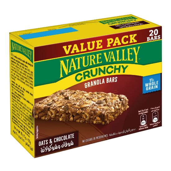 Picture of Nature Valley Oats And Chocolate Crunchy Granola Bars 21g Pack of 20