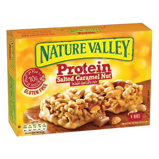 Picture of Nature Valley Salted Caramel Nut Protein Bar 40g Pack of 4