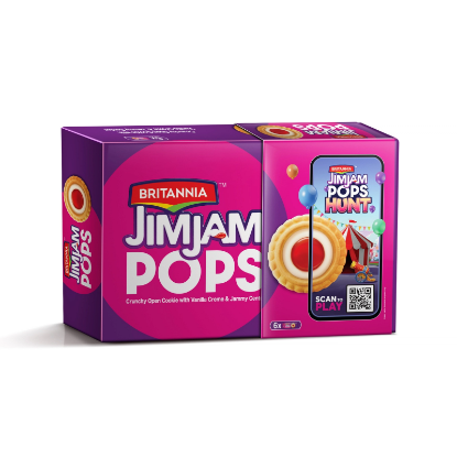 Picture of Britannia Jim Jam Pop Biscuit 6X70gm
